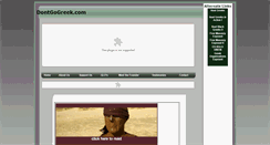 Desktop Screenshot of dontgogreek.com